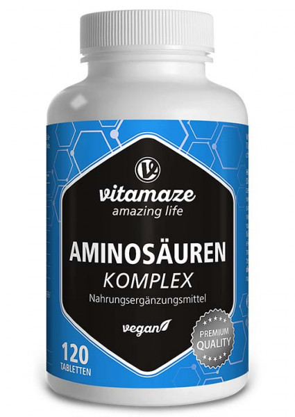 Amino acid complex, 120 vegan tablets