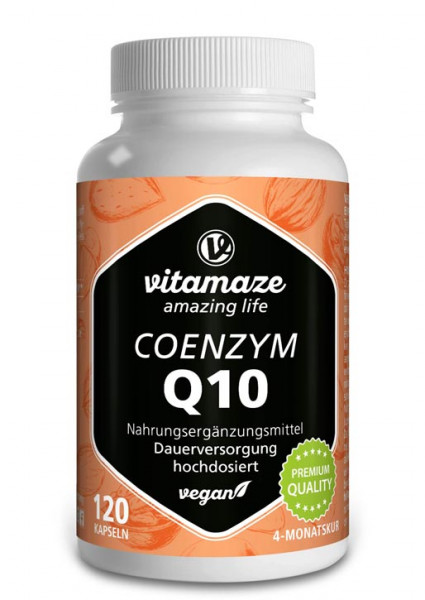 Coenzyme Q10 200 mg high-strength, 120 vegan capsules