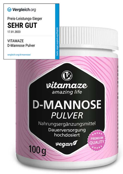 D-Mannose Pulver vegan, 100 g