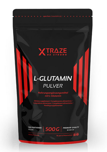 L-glutamine powder vegan, 500 g